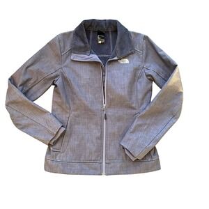 North Face Jacket Women's Light Gray Size Small Zip Pockets Lightweight Coat